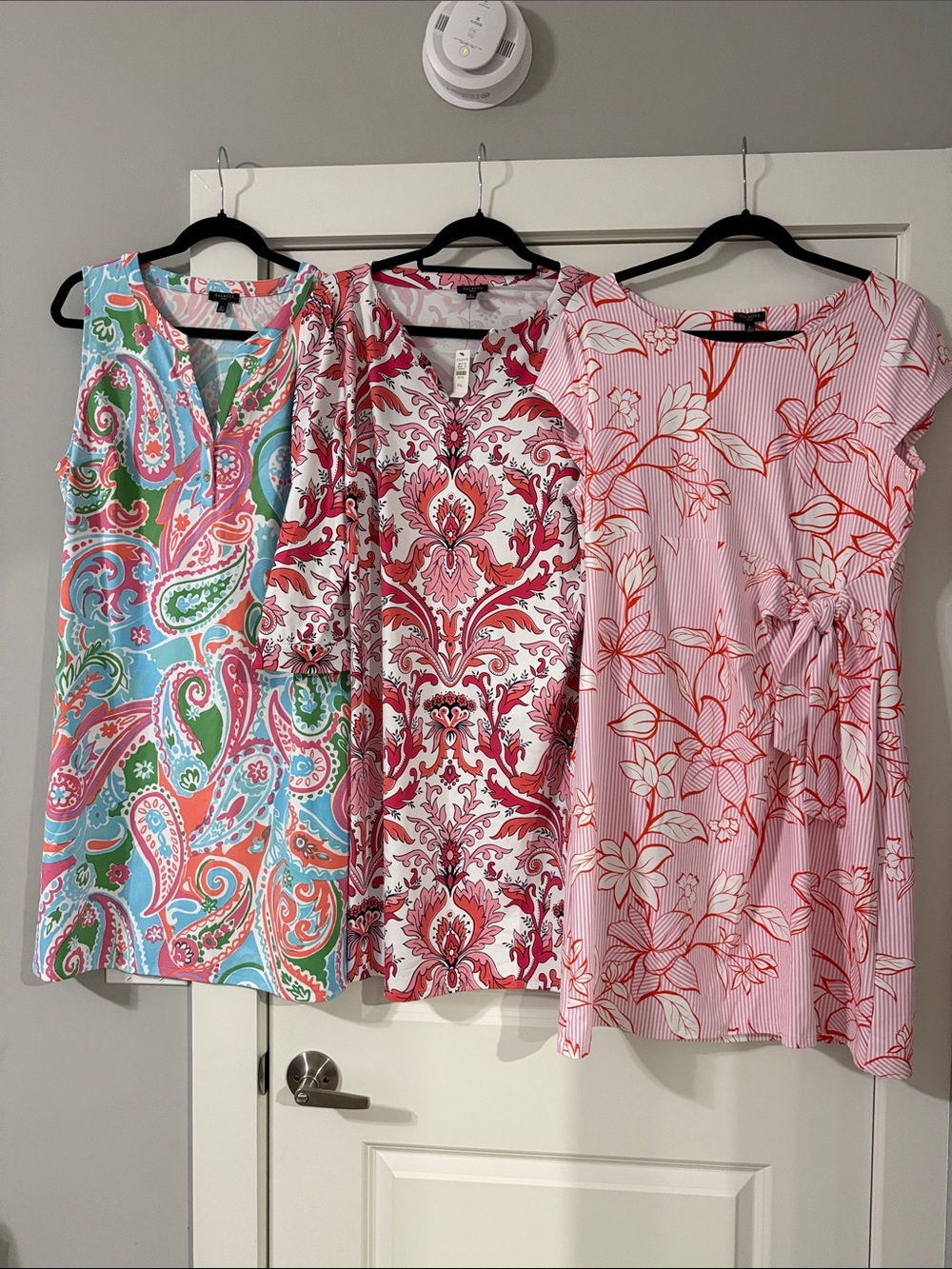 Talbots Pink & Multi-Color Floral and Paisley Dress  Trio